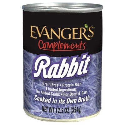 Evangers GF Complements Rabbit can 13oz