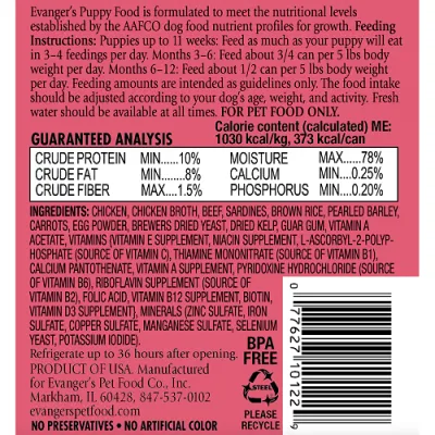 Evangers Complete Puppy 13oz