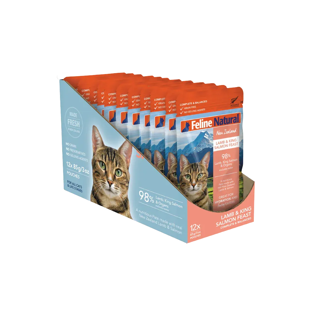 Feline Natural Lamb Salmon Pouch 3oz
