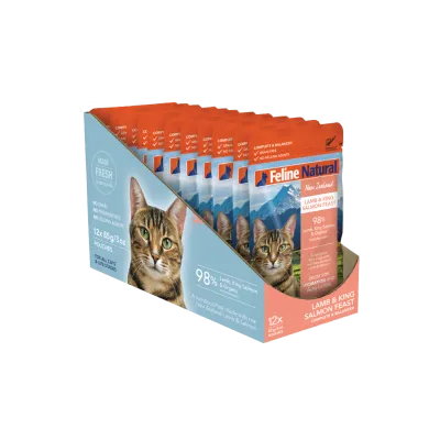 Feline Natural Lamb Salmon Pouch 3oz