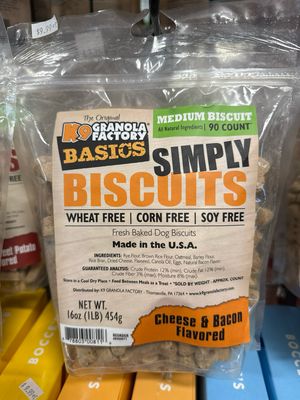K9GF Simply Biscuit Cheese Bacon 16oz Med