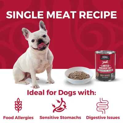 Koha Dog LID 90% Beef 13oz