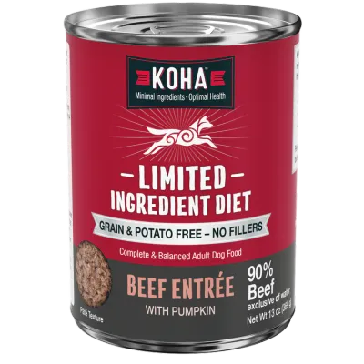 Koha Dog LID 90% Beef 13oz