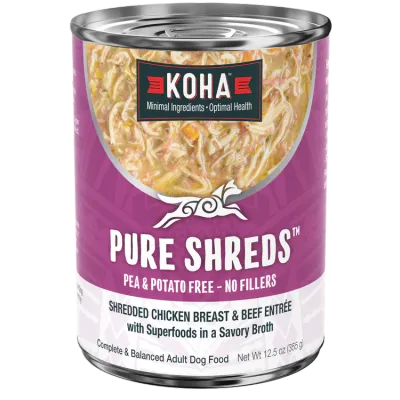 Koha Dog Shred Chicken Beef 12.5oz