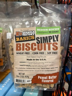 K9GF Simply Biscuit PB 16oz Med
