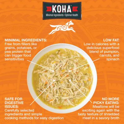 Koha Dog Shred Chicken 12.5oz