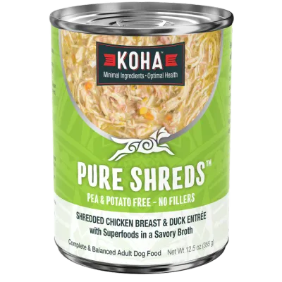Koha Dog Shred Chicken Duck 12.5oz