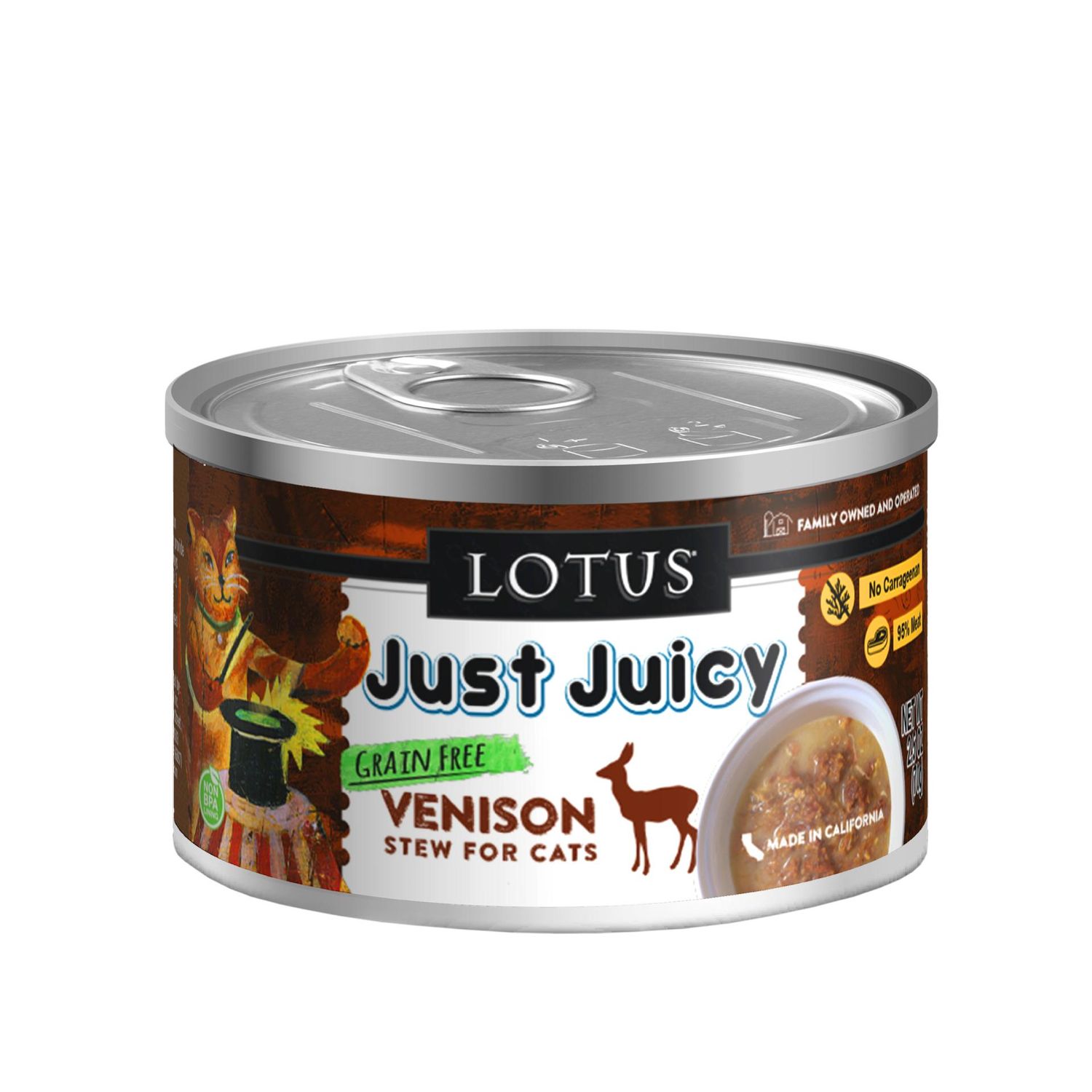 Lotus Cat Just Juicy Venison  2.5oz