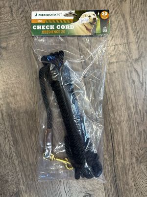 Mendota  Check Cord obedience 3/8 x 20 black