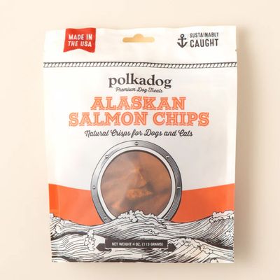 Polka Dog Salmon Chips 4oz