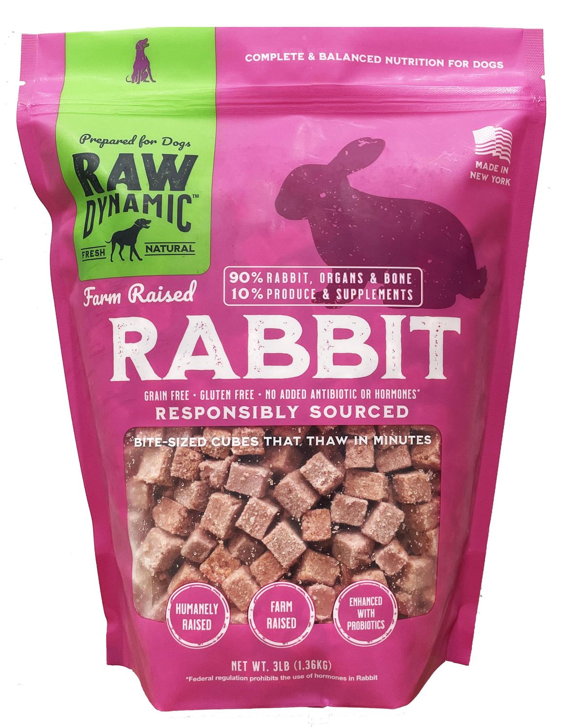 Raw Dynamic Frozen Canine Rabbit 6#