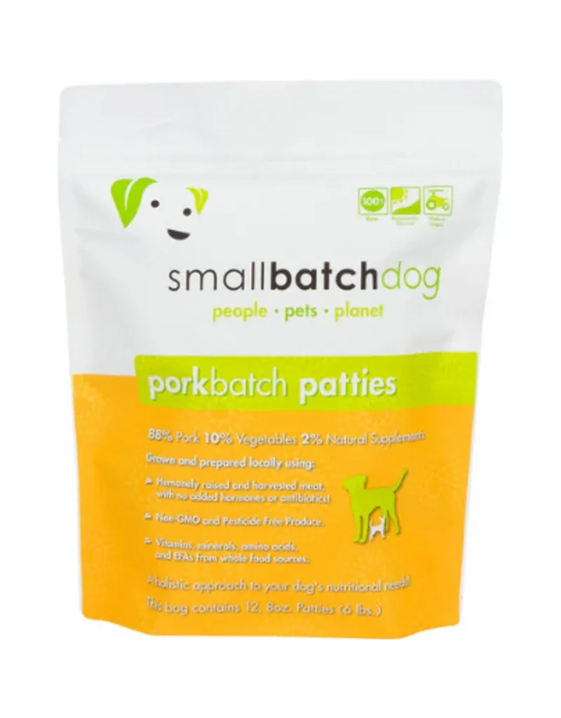 Small Batch Dog Frozen Pork Patties 6#