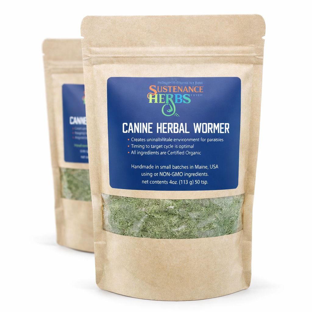 Sustenance Herbs Canine Herbal Wormer 4oz powder