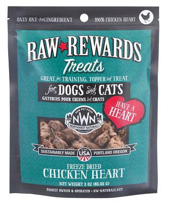 NWN DC FZD Chicken Heart Treat 3oz