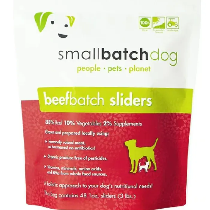 Small Batch Dog Frozen Sliders Beef 3#