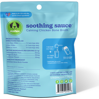 Stashios DC Sooth Calm Chicken 3oz