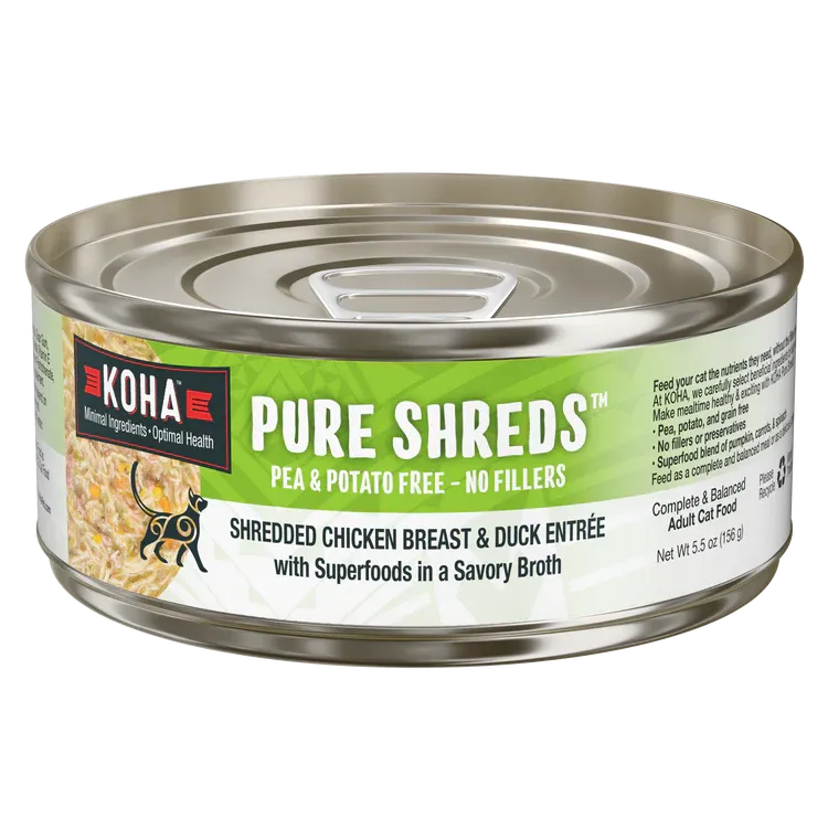 Koha Cat GF Shred Chicken/Duck 5.5oz