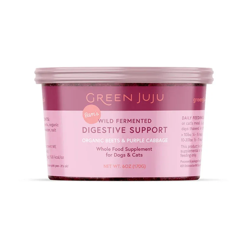 Green Juju Frozen Fermented Beets and Cabbage  6oz