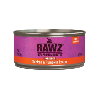 Rawz Cat Shredded Chicken Pumpkin 5.5oz