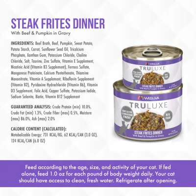 Weruva Cat Truluxe Steak Frites 6oz