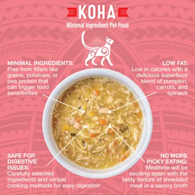 Koha Cat Shredded Chicken/Salmon 5.5oz