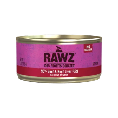 !! Rawz Cat 96% Beef Liver Pate 3oz