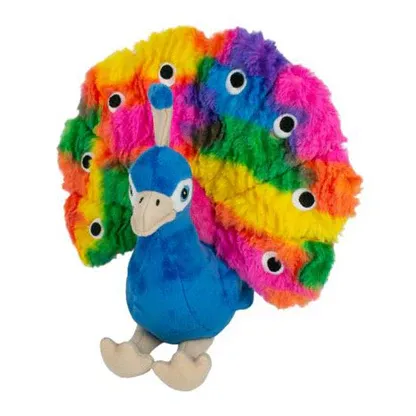 Tall Tails Plush Stuffless Peacock 9"
