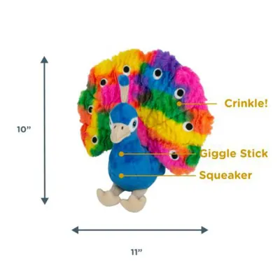 Tall Tails Plush Stuffless Peacock 9"