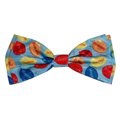 Huxley Kent Bow Tie Party Time Blue Large