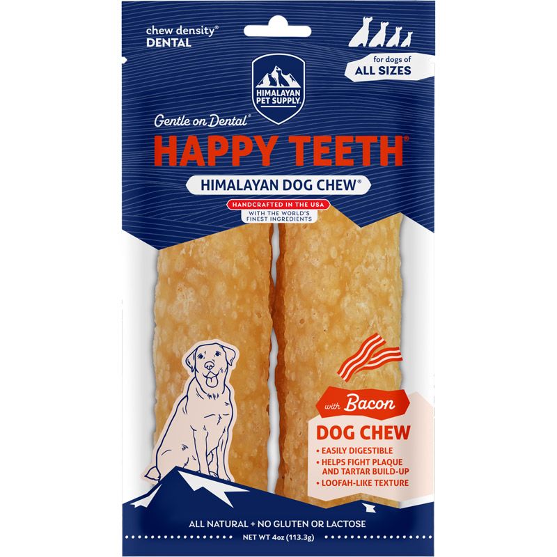 Himalayan Dog Happy Teeth Chew Bacon 2pk 4oz