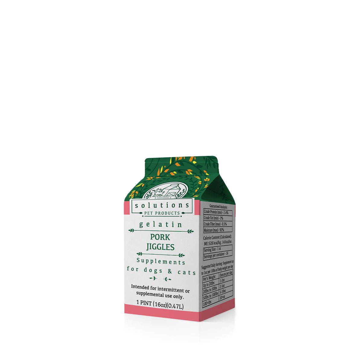 Solutions Pork Jiggles 16oz