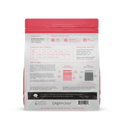 Green Juju FZD Raw Pork Recipe 14oz