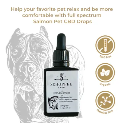 Schoppee Farm Pet CBD Drops 15mg 1oz