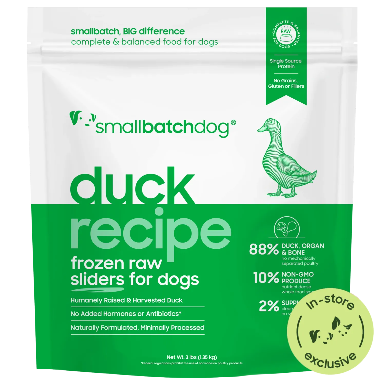 Small Batch Dog Frozen Sliders Duck 3#