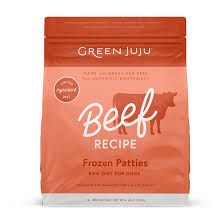 Green Juju Dog Frozen Beef Patties 6#