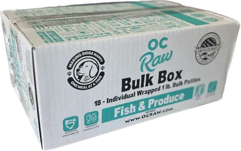 OC Raw Dog Frozen Fish &amp; Produce 18#