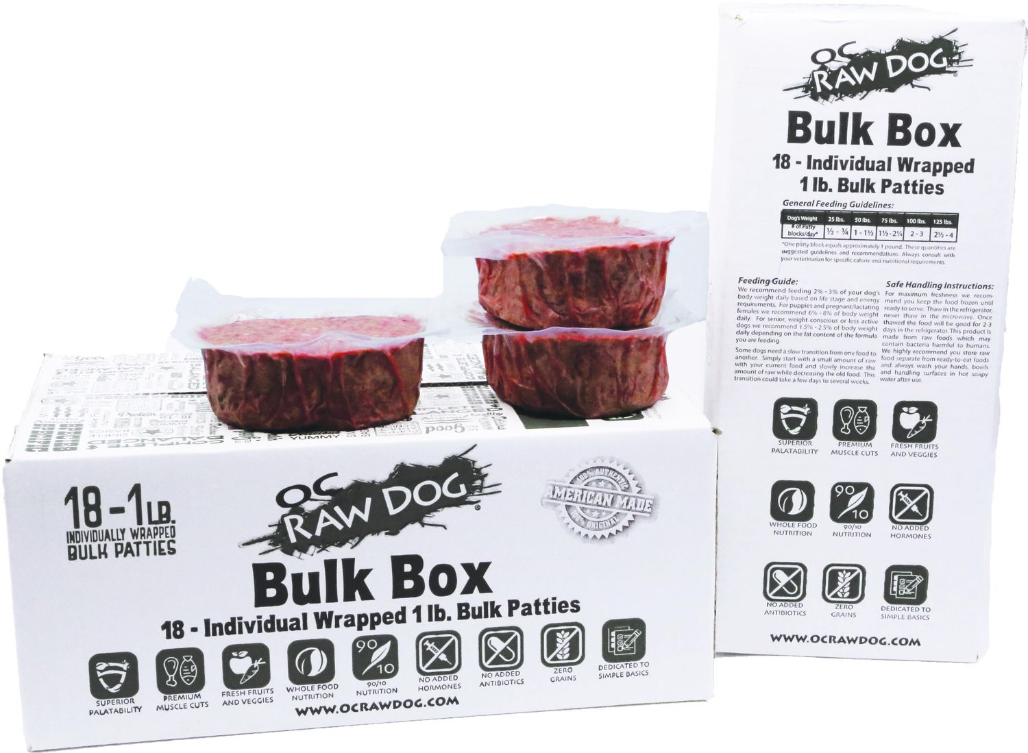 OC Raw Dog Frozen Duck &amp; Produce 18#