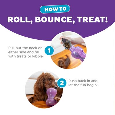 Double Snoop Interactive Treat Stuffer Purple