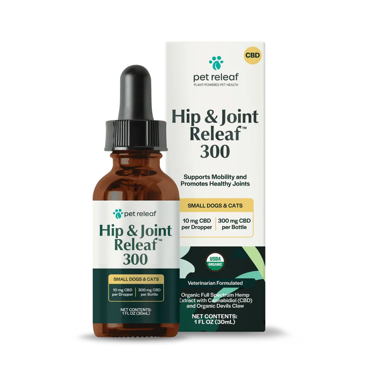 Pet Releaf Hip &amp; Joint Hemp Oil CBD 300mg 1oz