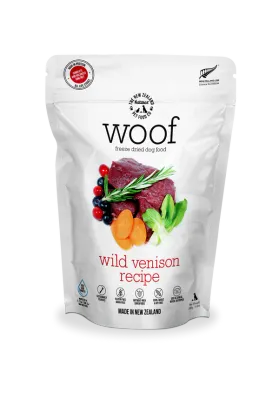 New Zealand Natural Pet Food Woof Wild Venison FZD 1.76oz