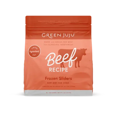 Green Juju Dog Frozen Sliders Beef 3#