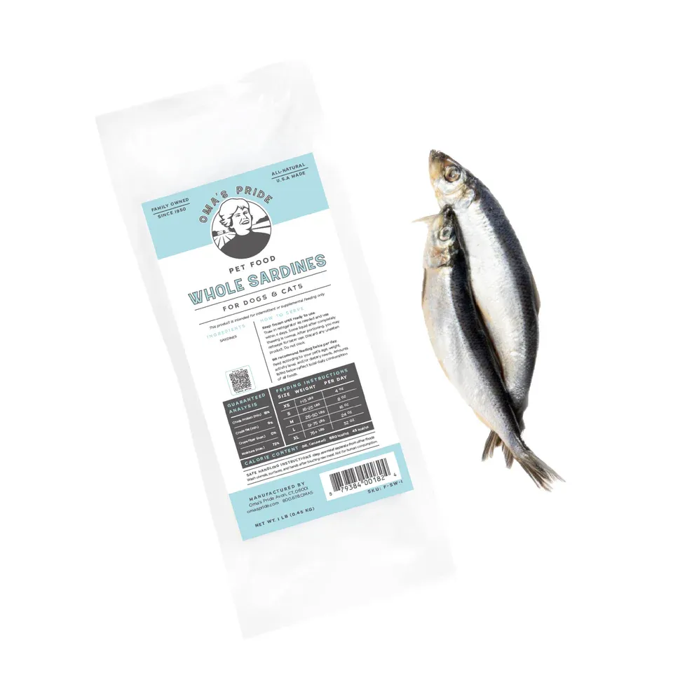 Omas Frozen Whole Sardines 1# Single