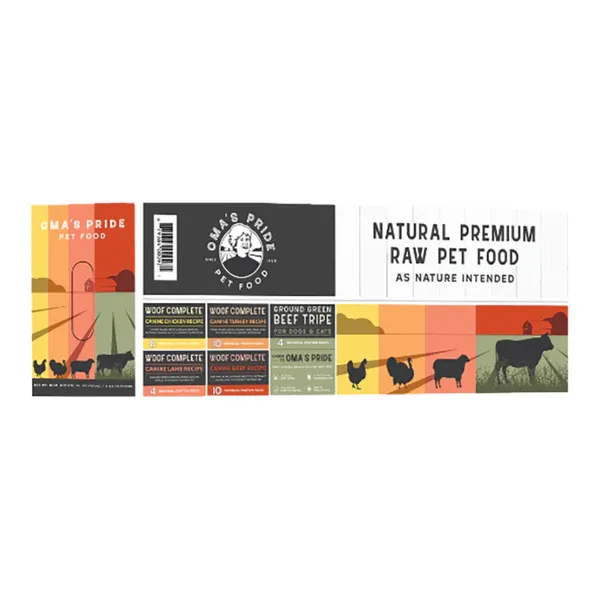 Omas Frozen Woof Complete Variety Pack Bulk 18#