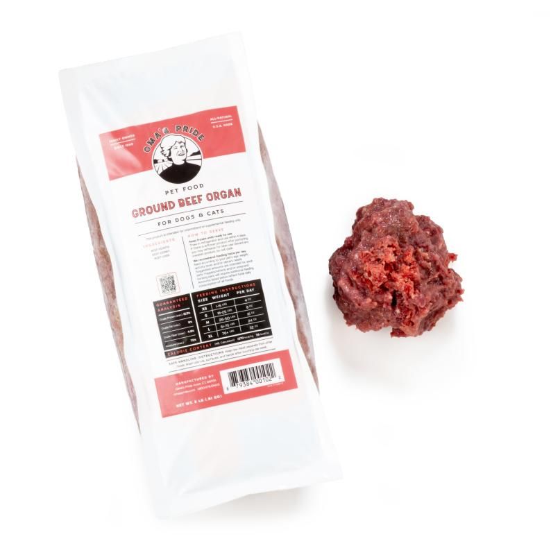 Omas Frozen Ground Beef Organ 1# single
