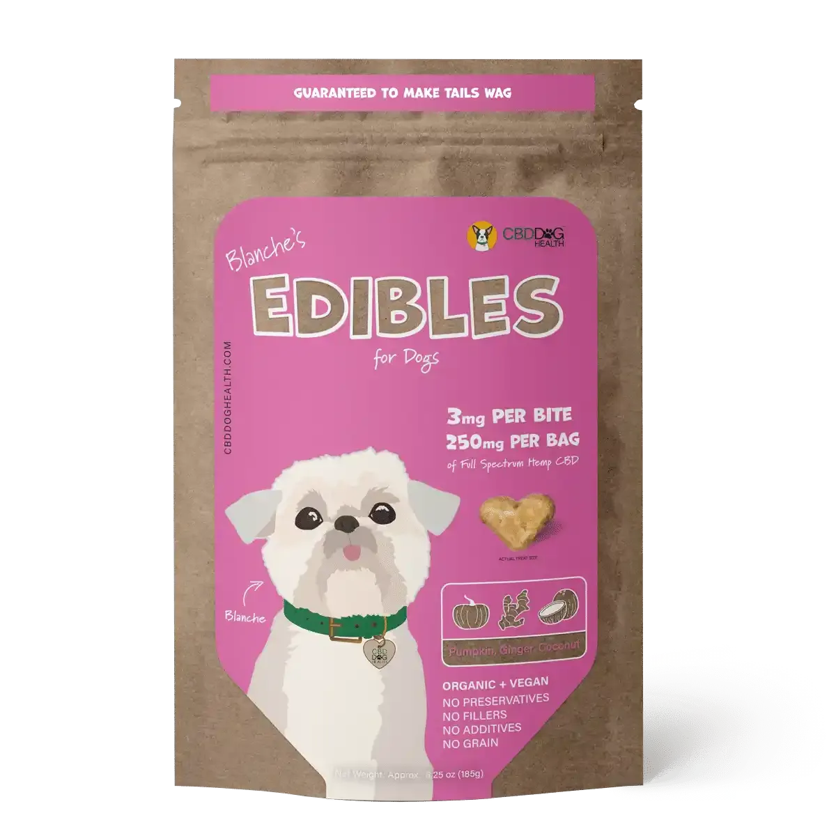 CBDDOG Health Treats Blanche's Edibles 3oz 125mg