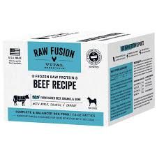 Vital Essentials Dog Frozen Patties Fusion Beef 4.7#