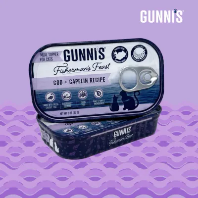 Gunni Cat 3oz Cod Capelin