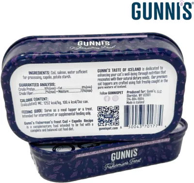 !! Gunni Cat 3oz Cod Capelin
