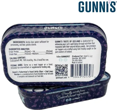 !! Gunni Cat 3oz Char Cod Liver