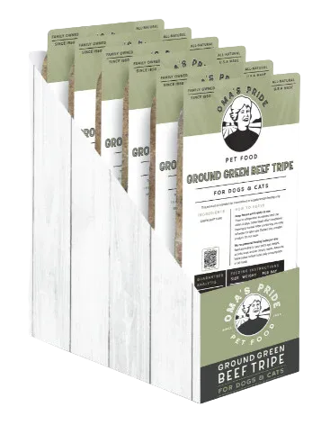 Omas Frozen Ground Beef Tripe Box 6ct